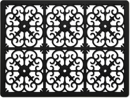 GASARÉ, Extra Large, Thick, Silicone Trivet for Hot Dishes, Pots, and Pans, Heat Resistant Mat for Countertop, Hot Pad for Kitchen, Easy to Clean, 16 x 12 x 3/8 Inches, White
