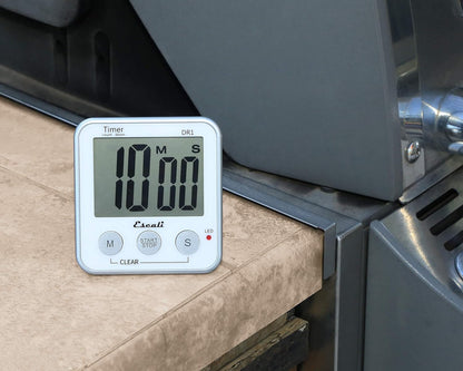 Escali Extra Large Display Digital Kitchen Timer with Clock Mode, Recall Timer Magnetic Back