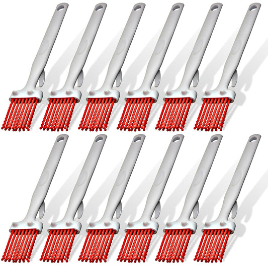 SPARTA 4040505 Silicone Basting Brush With Red Bristles, 3 Inches, Red