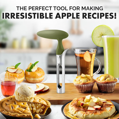 Zulay Kitchen Stainless Steel Pineapple Corer & Slicer – Heavy Duty Pineapple Cutter & Eye Removal Tool – Effortless Core Remover Tool with Sharp Reinforced Blade & Ergonomic Handle - Black