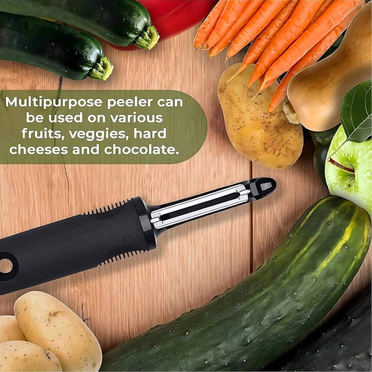 Vegetable Peeler Sharp Stainless Steel Blades for Veggie Potato Sugarcane Pumpkin Papaya Peeling Tool