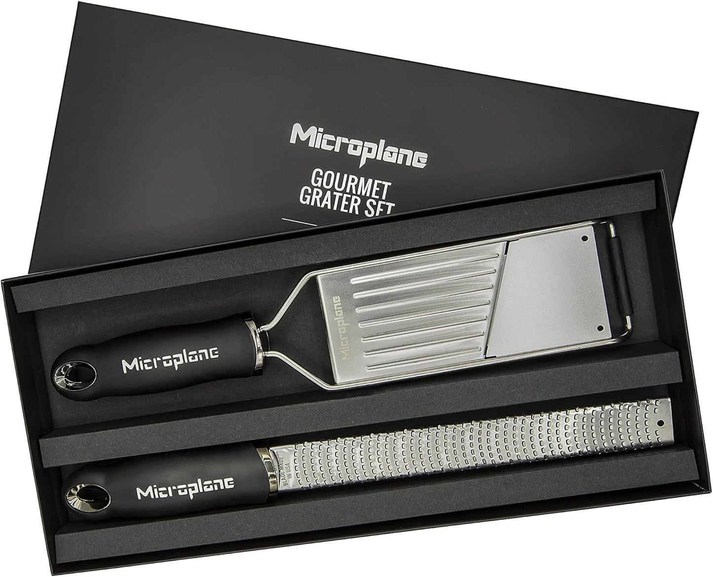 Microplane Gourmet Kitchen Grater, 335x160x39mm, Black