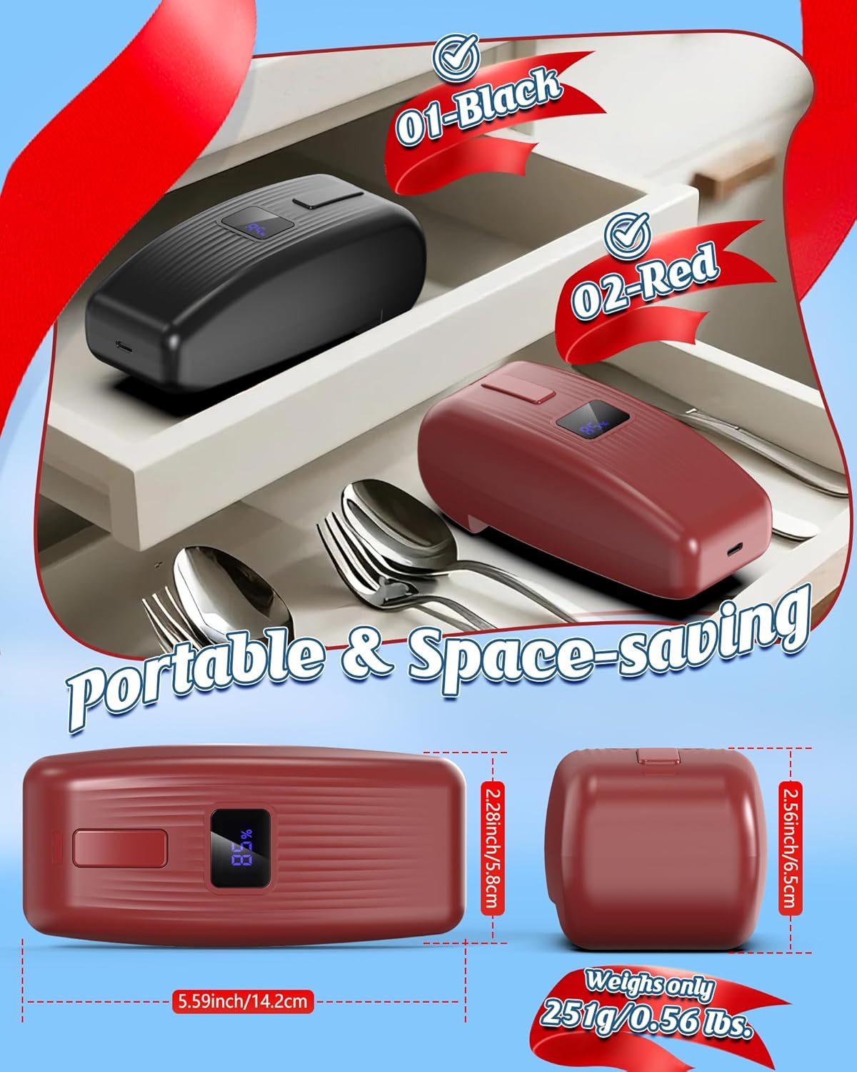 HuiJuKeJi LED Automatic Can Opener, Hands-Free One-Touch Operation Electric Can Opener, Auto-Stop Smooth Edge Safety & USB Rechargeable for Seniors Arthritis Effortless Opening Kitchen Gadget Gift