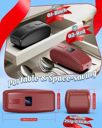 HuiJuKeJi LED Automatic Can Opener, Hands-Free One-Touch Operation Electric Can Opener, Auto-Stop Smooth Edge Safety & USB Rechargeable for Seniors Arthritis Effortless Opening Kitchen Gadget Gift