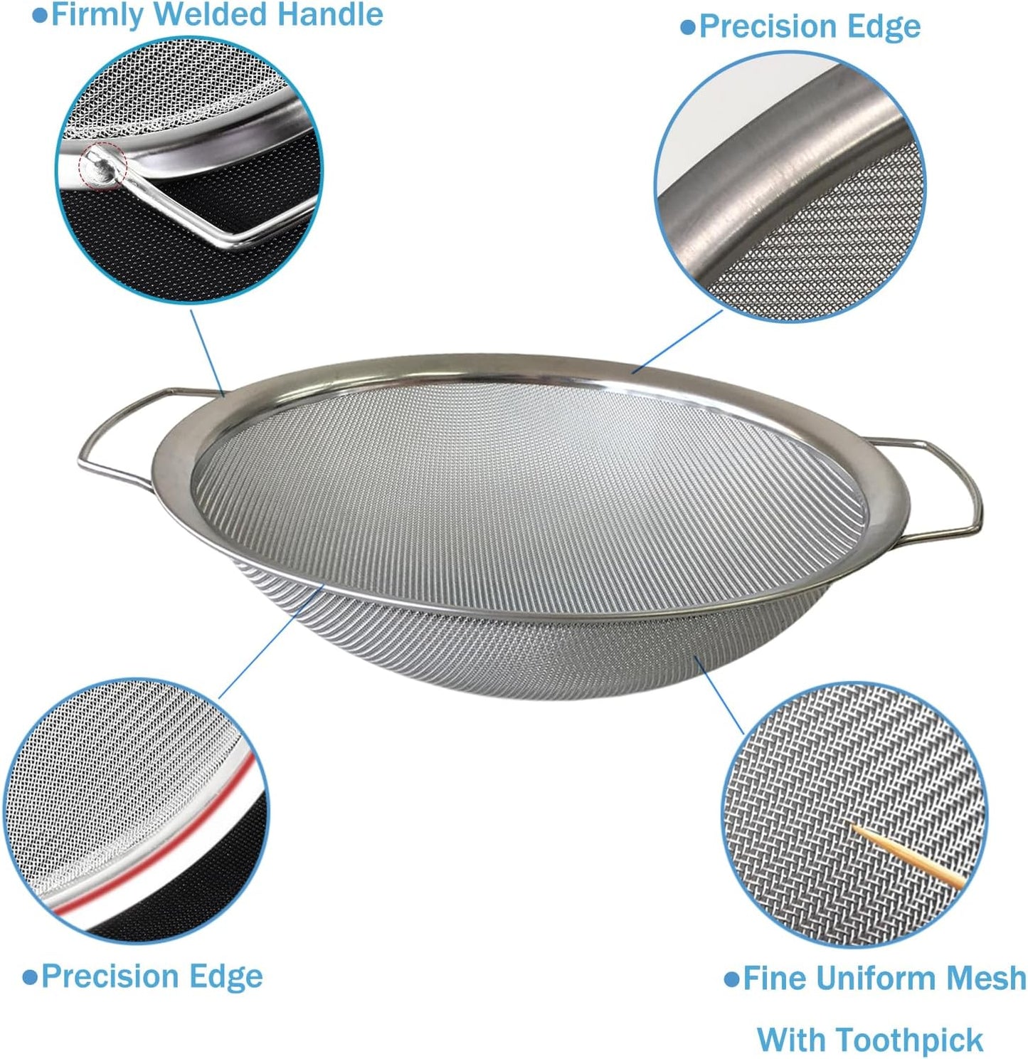 Stainless Steel 60 Mesh Paint Strainer Fits Nicely Over a 5 Gallon Bucket and Filters Out Particulates From Almost Any Liquid, Easy to Use and Clean (1PCS)