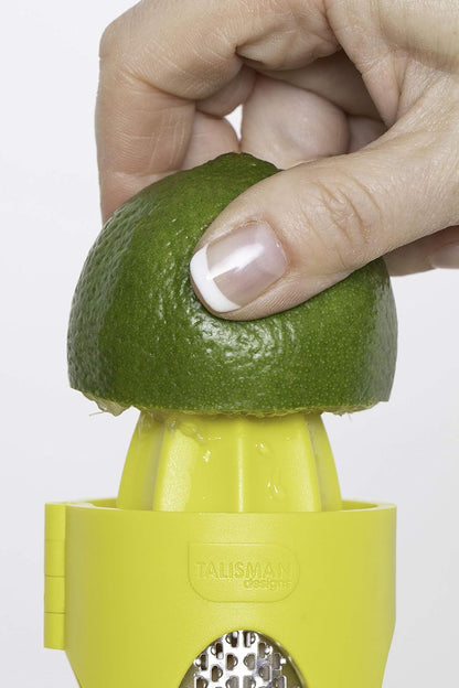 Talisman Designs Citrus Zester & Reamer | Orange Lemon & Lime Zester | BPA Free Kitchen | Functional Kitchen, Zesting Tool | Plastic & Stainless Steel