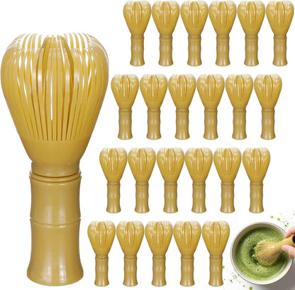 LemonRoad 4 Pcs Plastic Matcha Whisk, Reusable Resin Japanese Chasen Matcha Stirrer Gifts, Ideal for Daily Use, Travel, and Gift Giving