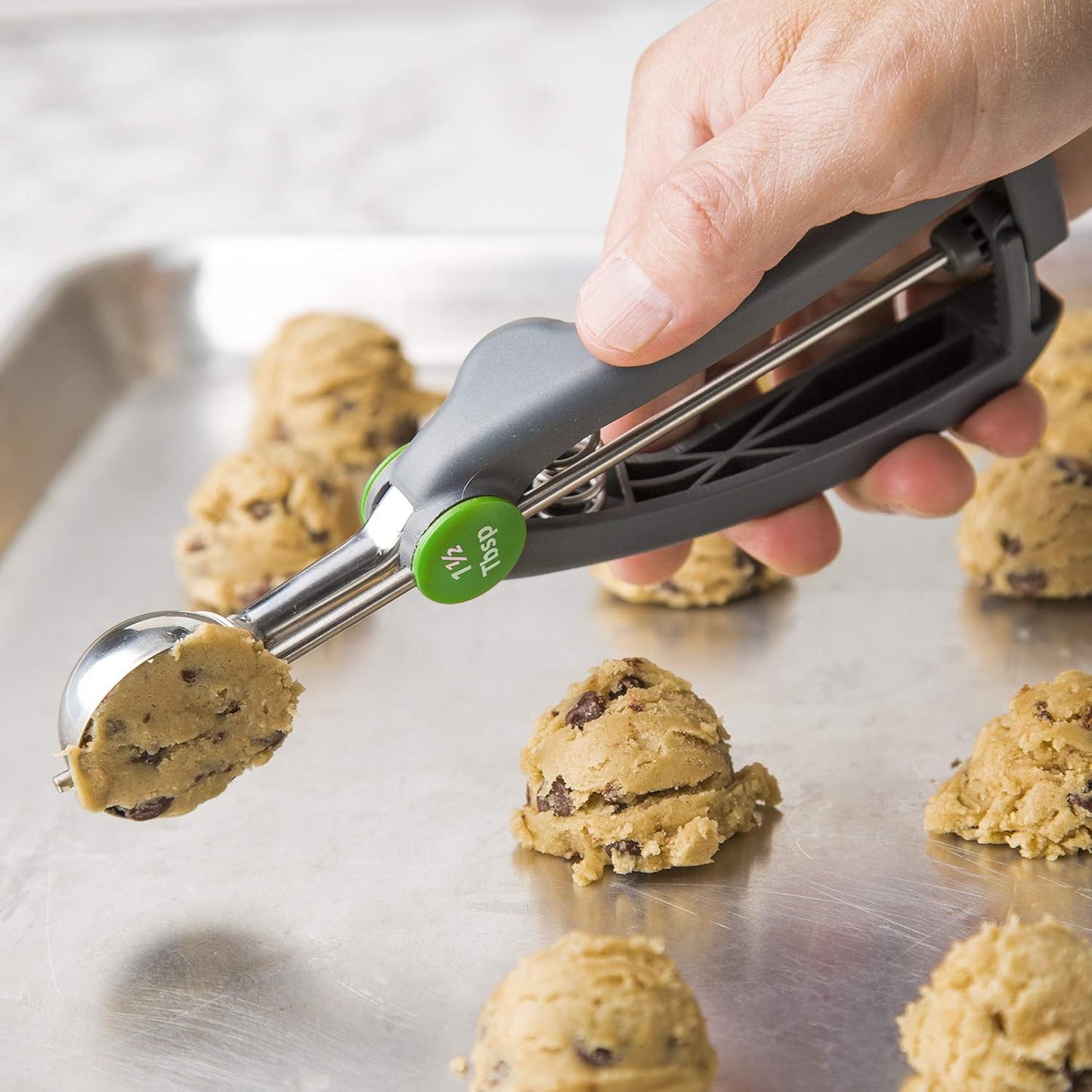 PrepSolutions Measuring Scoop, Grey - Durable and Accurate Scoop for Cooking and Baking, 1.5tbsp