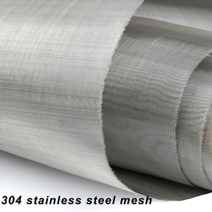 TIMESETL 304 Stainless Steel Woven Wire 80 Mesh - 12"X 40" Filter Screen Sheet Filtration Cloth