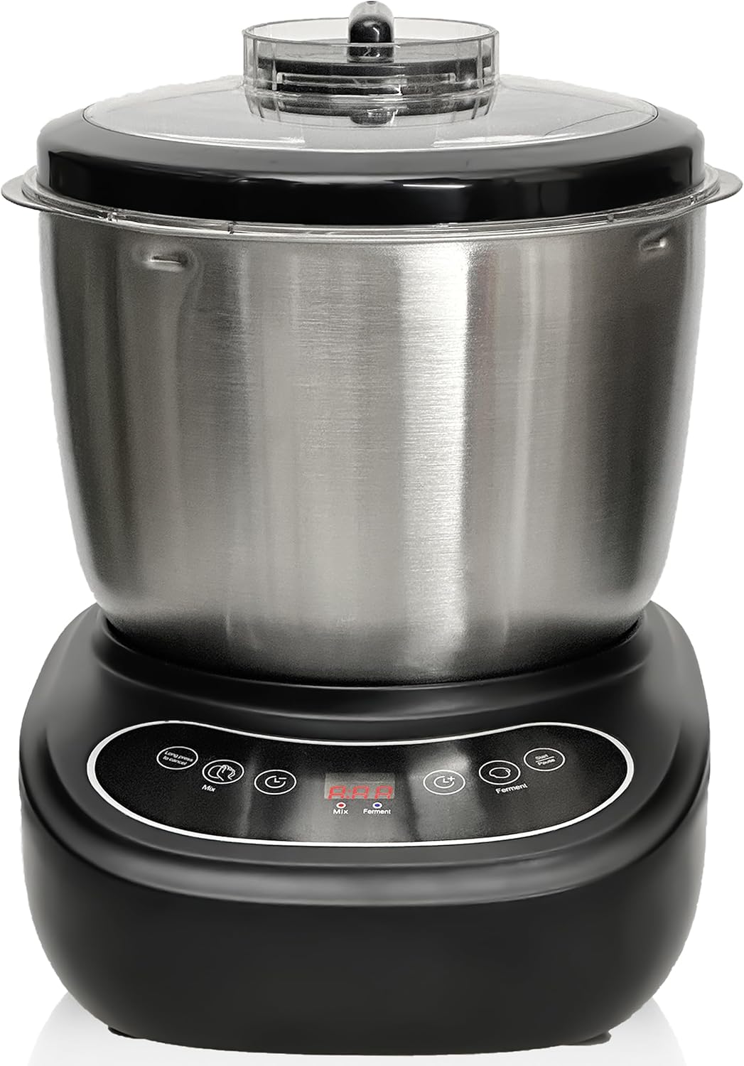 Dough Mixer 7L Large Capacity Electric Dough Maker with Ferment Function for Baking Bread Dough&Pizza Dough - Dough whisk 304 Stainless Steel Blender Add water/seasoning with Top Small Window
