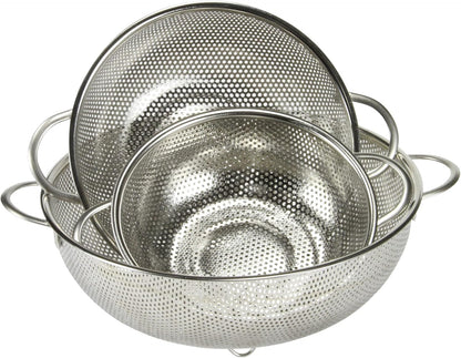 Chef Craft Select Microperforated Colander, 1.5 quart, Stainless Steel