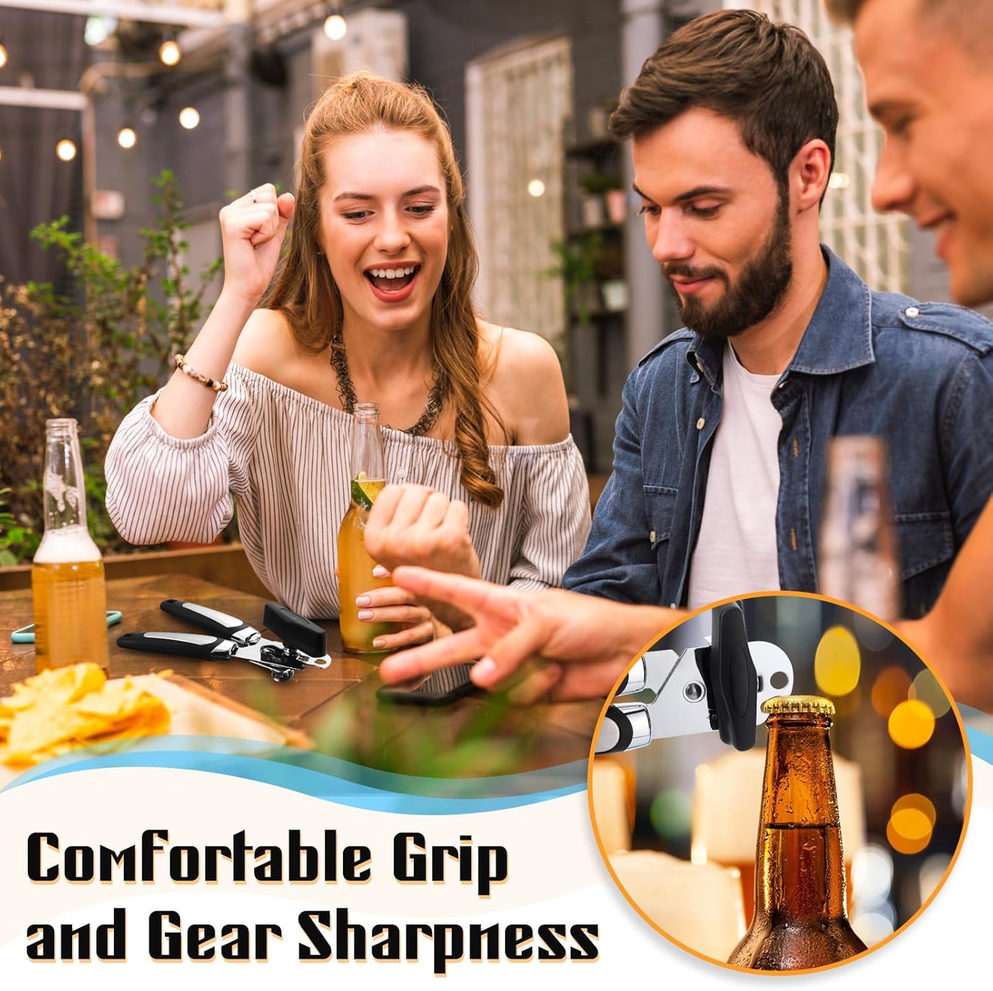 Gisafai 20 Pcs Manual Can Opener Bulk with Sharp Blade Smooth Edge Multifunctional Kitchen Gadget Handheld Openers Large Handheld Knob Can and Bottle Animals for Dorm Kitchen Essentials Gifts