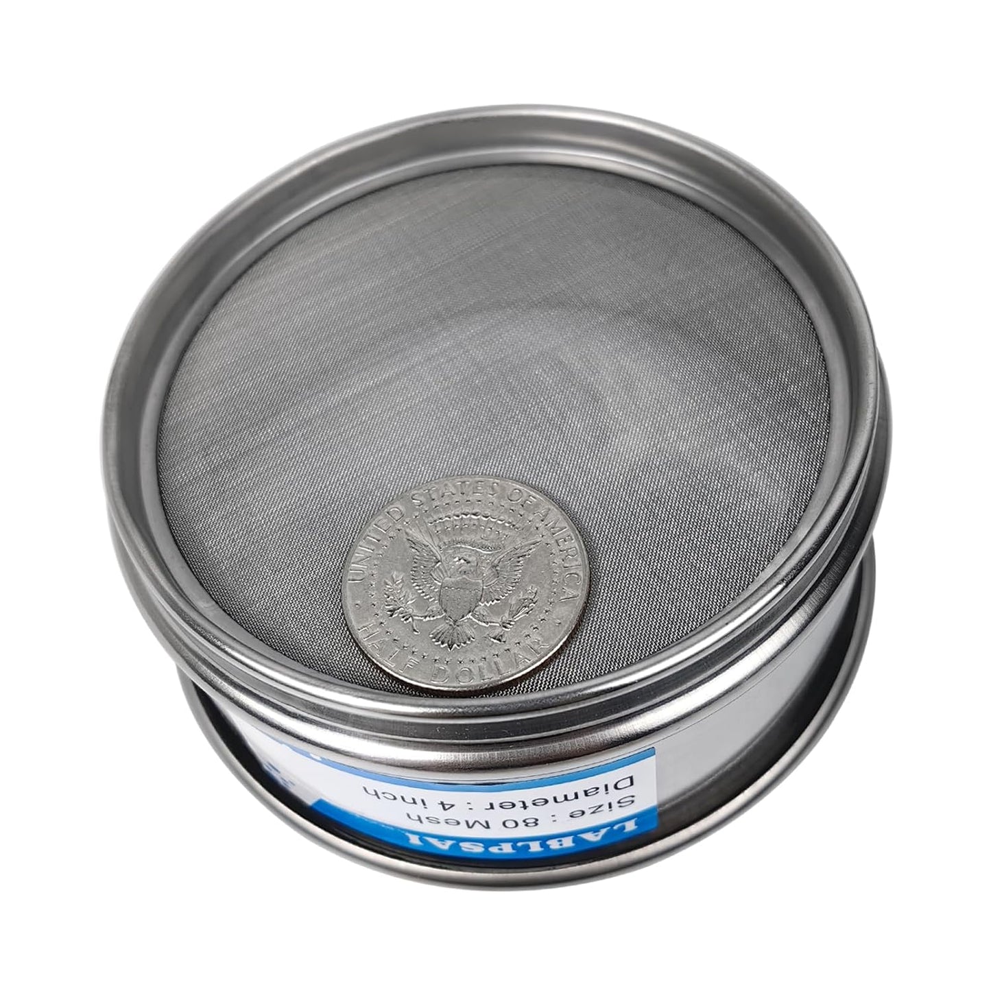 325 Mesh Lab Sieves 4" Diameter 304 Stainless Steel Wire Cloth Test Sieve for Industrial Laboratory Home