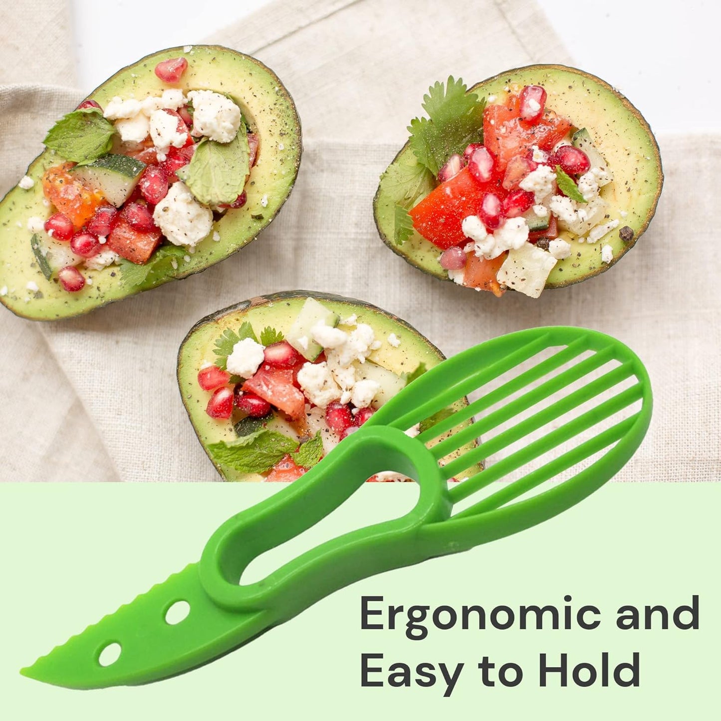 Gadgetime USA Avocado Slicer (Pack of 2) - 3 In 1 Tool - Cutter, Peeler, Pitter & Scooper - Multifunctional Knife - Splitter - Easy to Use - Kitchen Gadgets