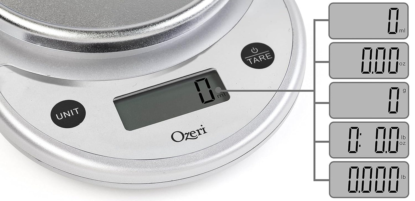 Ozeri® Pronto® Digital Multifunction Kitchen and Food Scale with Variable Graduation Technology®, Original