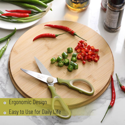 Mr. Pen- All Purpose Kitchen Shears with Protective Sheath, 8 Inch, Dishwasher Safe, Stainless Steel Food Scissors with Micro-Serrated Blades, Soft Grip Comfort Handle, Durable Utility Kitchen Shears