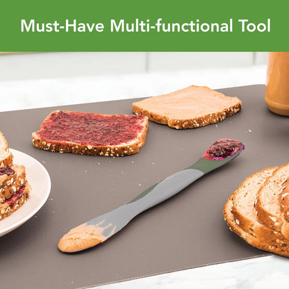 Tovolo Tool for Kitchen Meal Prep to Scoop Spread Slice and Scrape,White/Gray
