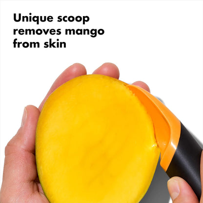 OXO Good Grips Mango Slicer with Scoop,Orange 1 x 1.5 x 7"