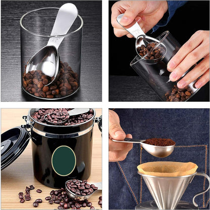 Stainless Steel 1 Tablespoon Measuring Coffee Scoop Spoon, Set of 1