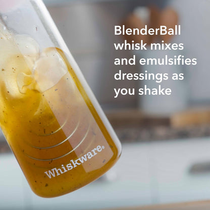 Whiskware Salad Dressing Shaker with BlenderBall Wire Whisk, Tritan