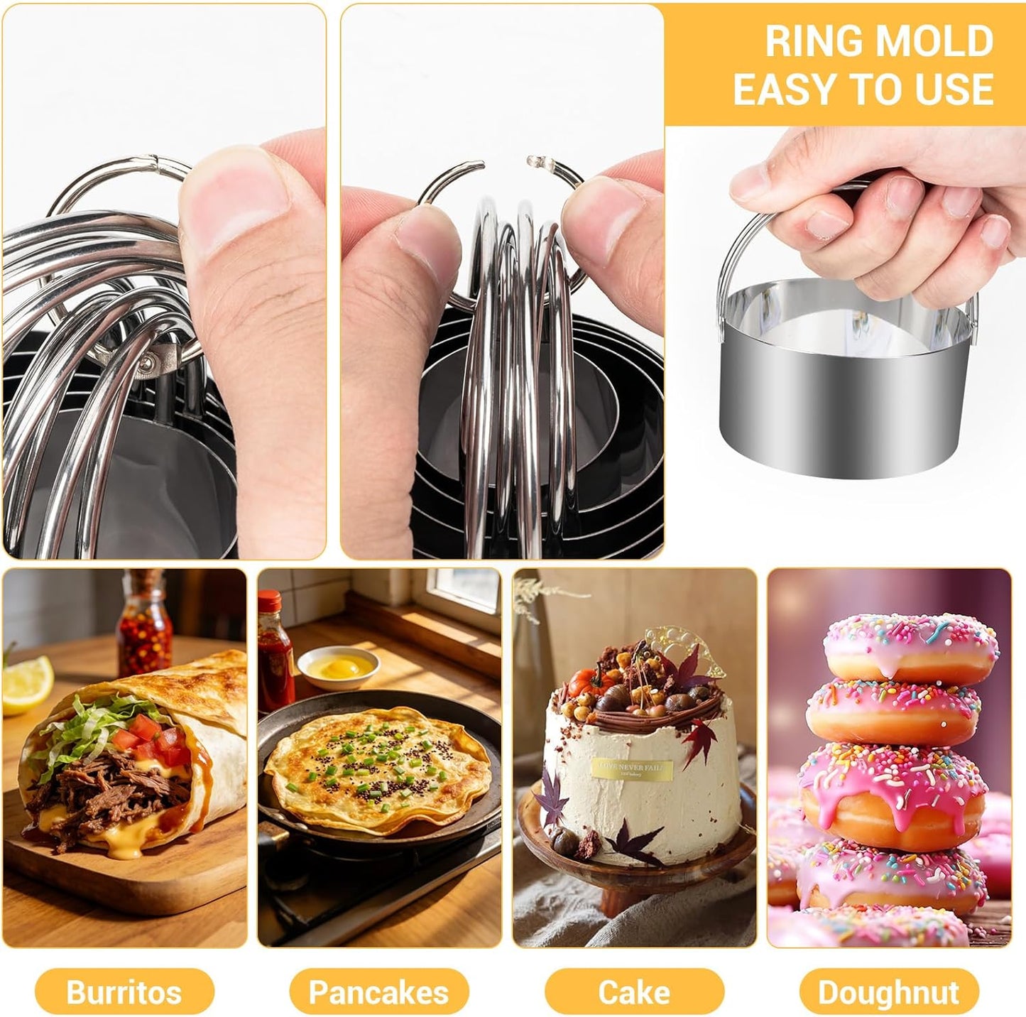 Baking Tool Kit: pastry cutter, flour sifter for baking, Bone-Shaped Biscuit Cutters, Dough Scraper,Baking Mat & Fine Mesh Strainer,Perfect for Making Cookies, Donuts & Pastries in Your Kitchen