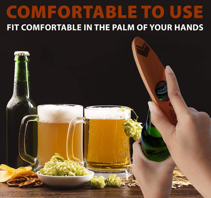 Magnetic Bottle Opener, Designed to Automatically Catch a Bottle Cap