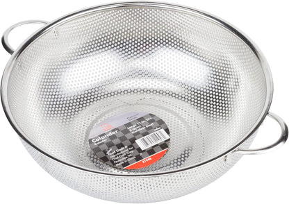 Chef Craft Select Microperforated Colander, 1.5 quart, Stainless Steel