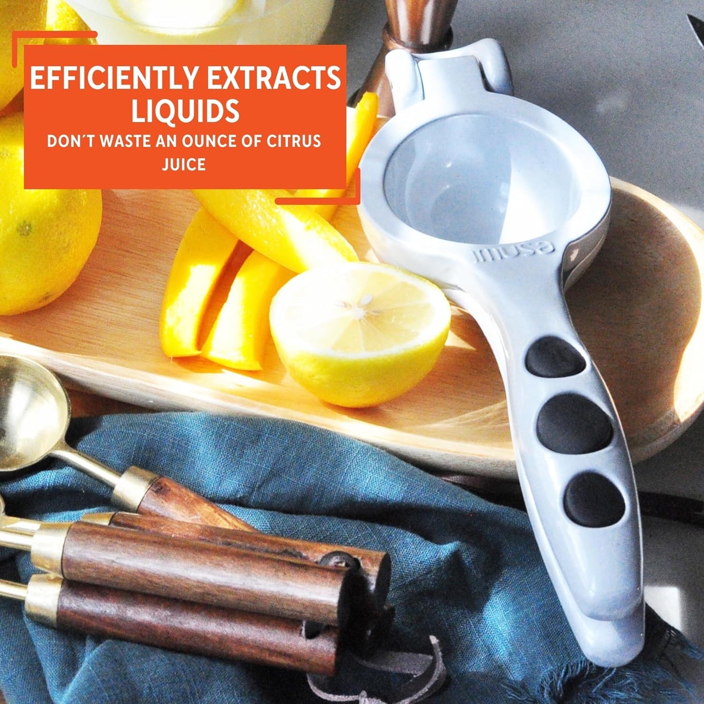 IMUSA Orange and Citrus Squeezer, Orange