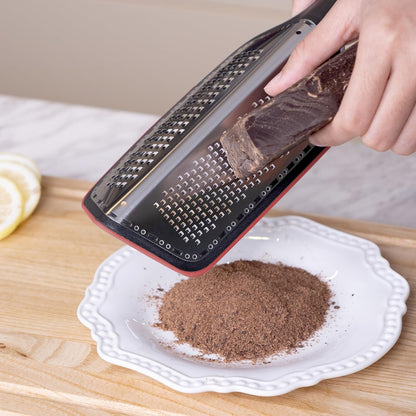 Cohesion Zester Grater Double-sided Graters for Kitchen - Kitchen Lemon Zester Tool for Cheese, Citrus, Garlic, Ginger, Nutmeg, Chocolate, Fruits, Vegetables with Sharp Premium Stainless Steel - Blue