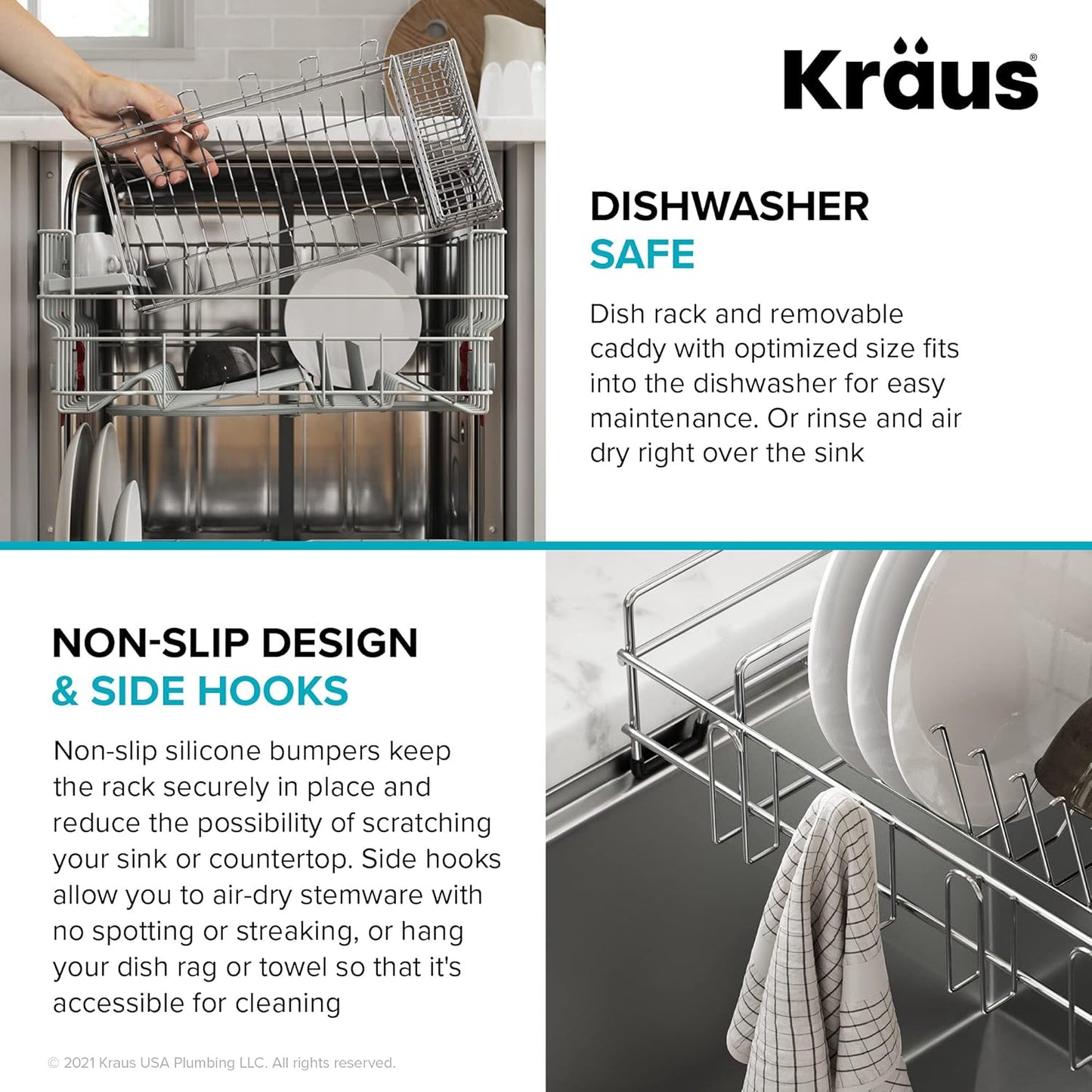 KRAUS Stainless Steel Colander for Workstation Kitchen Sink, CS-6