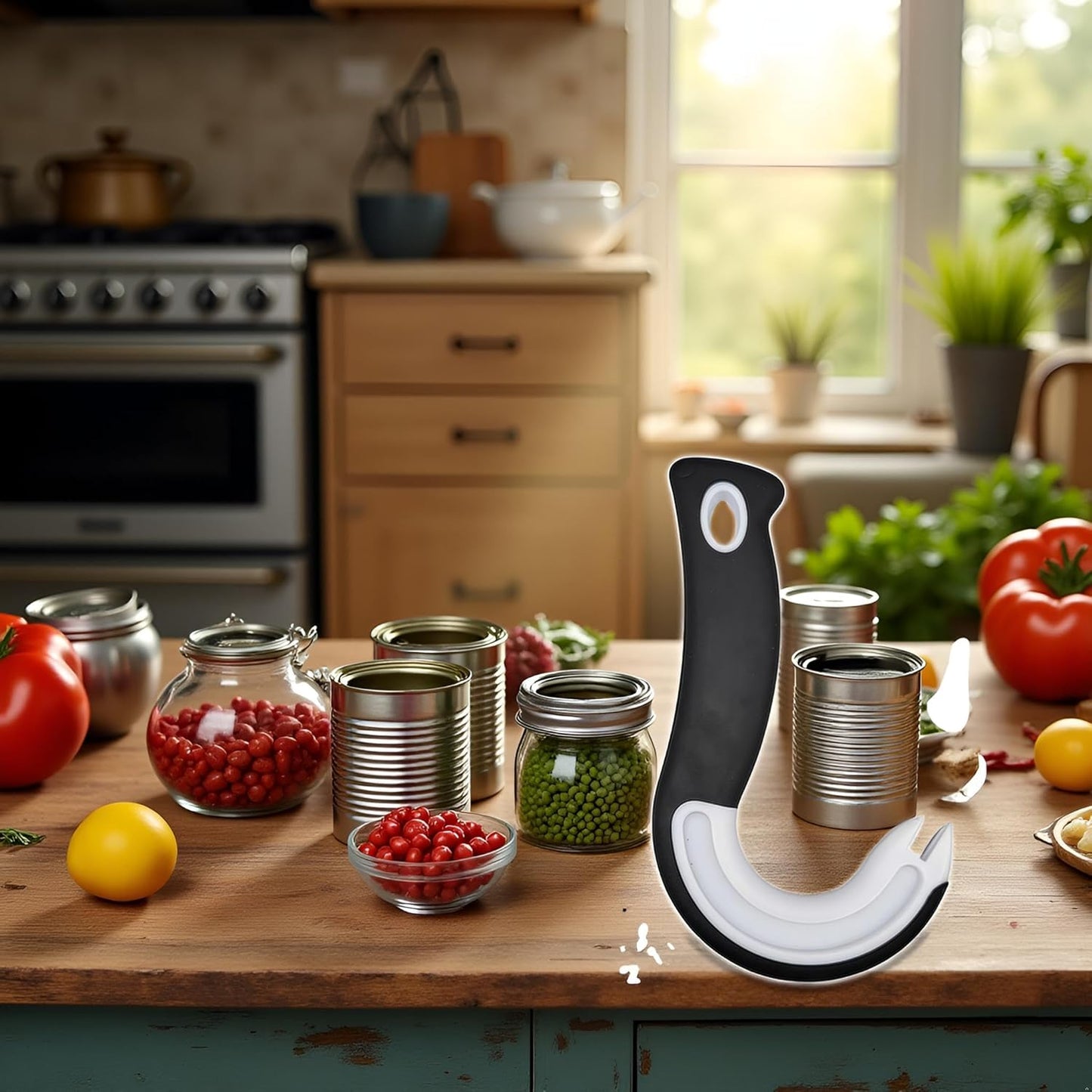 Hand Can Opener Manual, Can Opener for Seniors, Easy Open Ring Pull Can Opener, Convenient to Open Cans Labor-Saving Tools Can be Used for a Variety of Pull-Tab Cans, Manual Can Openers