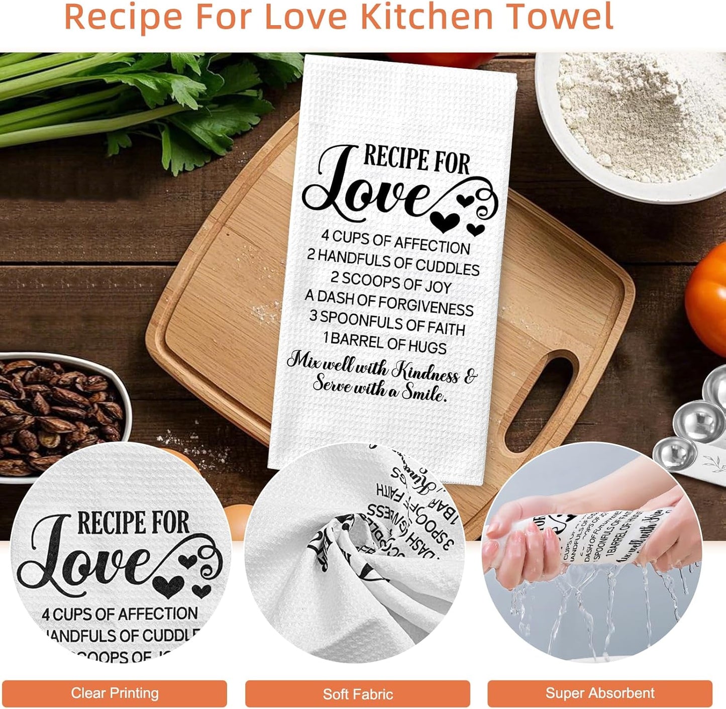 Wedding Gifts for Couples 2026, Bridal Shower Gifts for Bride to Be, Engagement Gift for Newlyweds, Bride Gift, Mr and Mrs Measuring Cups and Spoons Set with Dish Towel