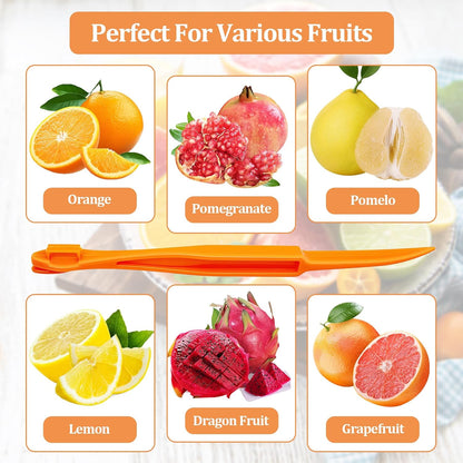 6 Pcs Orange Peeler Tools- Easy Orange & Lemon Fruit Peel Cutter Vegetable Slicer Fruit Tools