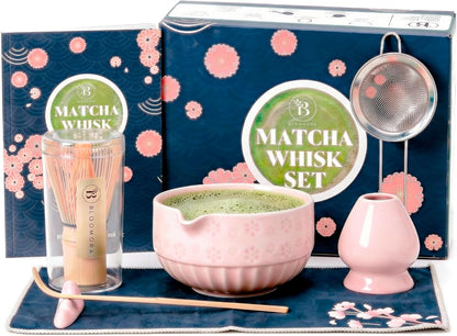 Bamboo Matcha Whisk Set (Chasen) – Traditional Bamboo Whisk for Matcha Tea Ceremony – Handcrafted 100-Prong Chasen for Smooth, Creamy Foam – Authentic Tools & Accessories