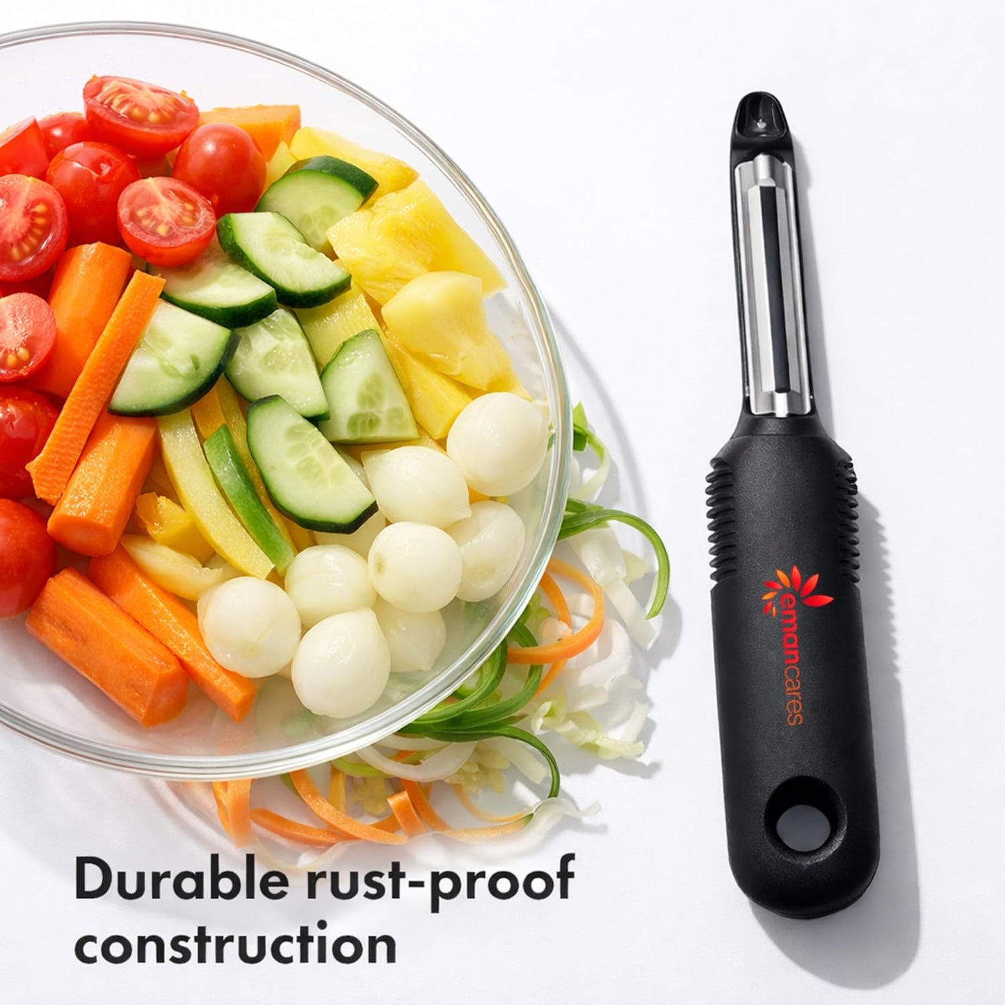 Fruits & Vegetables Peeler Set – Y Peeler Ultra-Sharp Stainless Steel Swivel Standard, Serrated, & Julienne Blades