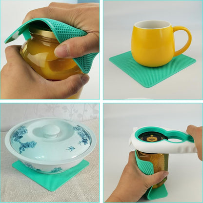 Latest Jar Opener and 5 in 1 Bottle Opener with Rubber Jar gripper Pad Ideal for Seniors with arthritis Weak Hands and Low Strength