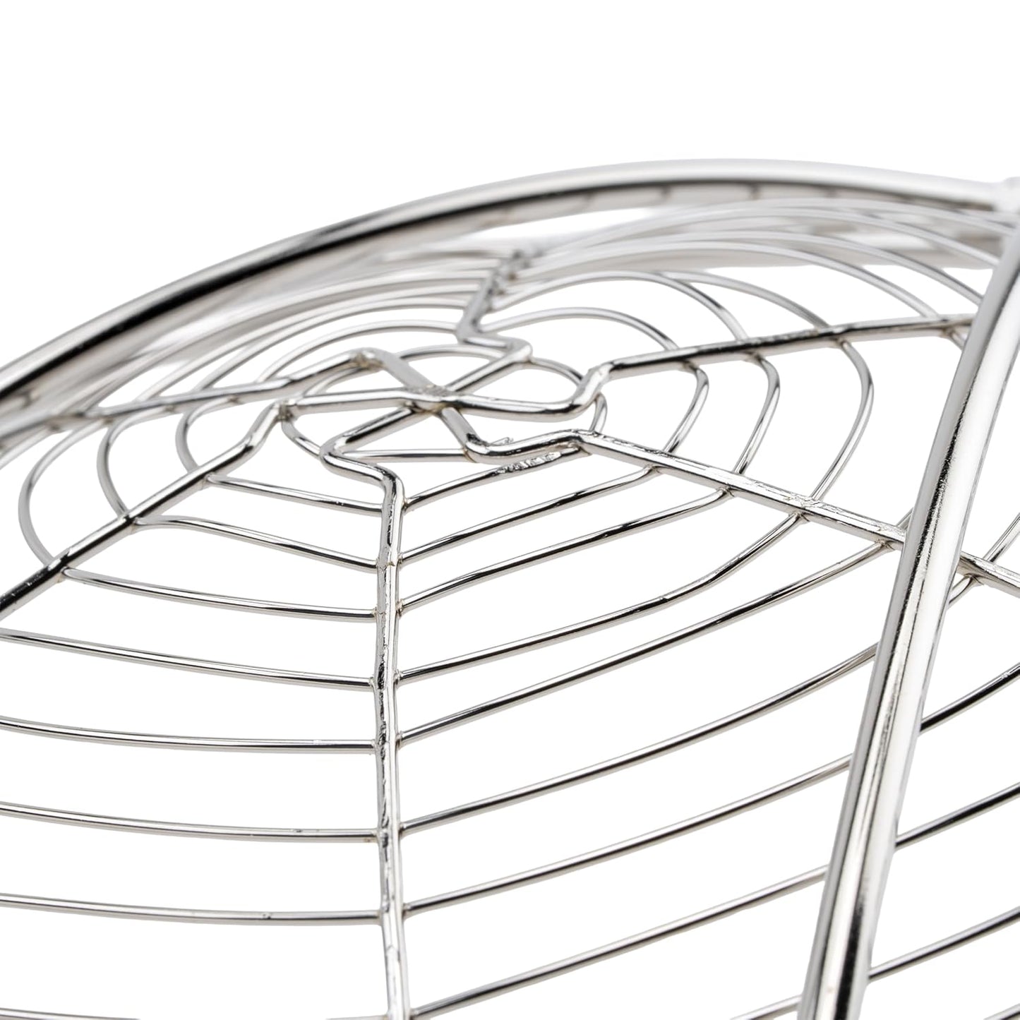 Winco Round Spiral Skimmer, 9-Inch, Nickel