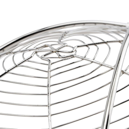 Winco Round Spiral Skimmer, 9-Inch, Nickel
