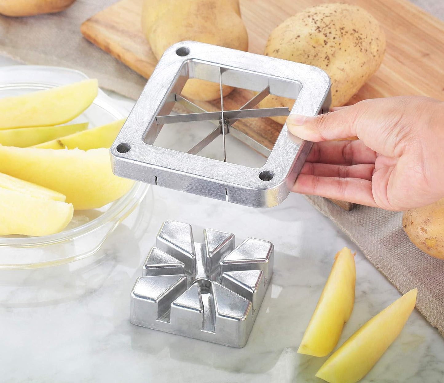 New Star Foodservice 37388 French Fry Cutter Replacement Blade, 3/8-Inch (COMPATIBLE WITH TABLE MOUNTED FRENCH FRY CUTTER ONLY) Silver