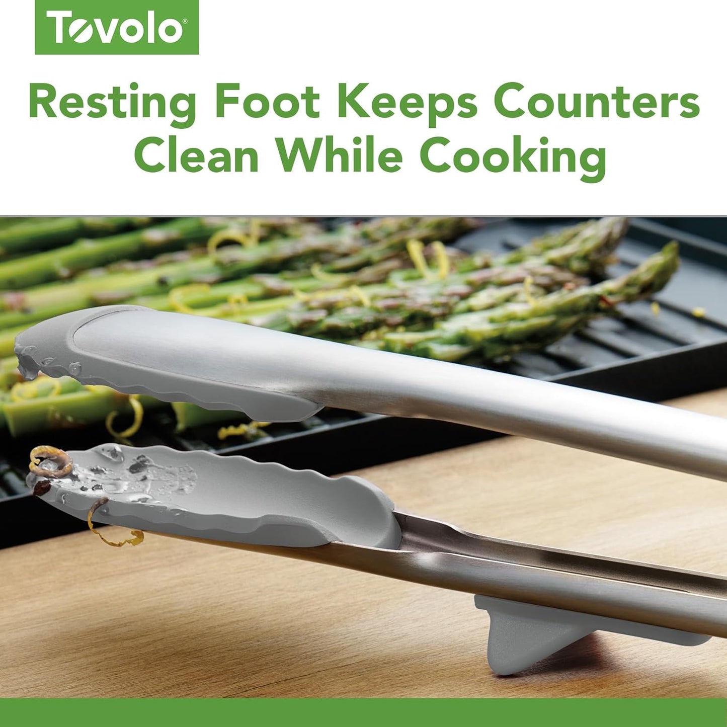 Tovolo Tongs With Silicone Tips Easy Grip 13" Long Kitchen Tongs Stainless Steel Handle For Cooking, Non Scratch Heat Resistant Locking Tongs Silicone Tipped Dishwasher Safe BPA Free, Pink Sorbet