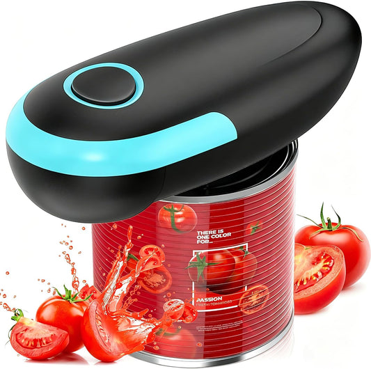 Electric Can Opener, Automatic Can Opener, One Touch Electric Can Opener for Kitchen Food Safe Smooth Edge, Kitchen Gadgets Battery Operated Can Opener for Seniors Arthritis&Chef