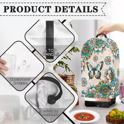 Coffee Pastry Blender Dust Cover with Drawstring Field Stand Mixer or Coffee Maker Cover Anti Fingerprint Polyester Appliance for Home Kitchen Decor