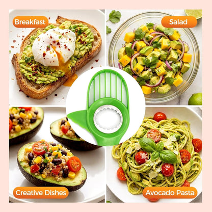 3-in-1 Avocado Slicer Tool, New Avocado Pitter, Multifunctional Avocado Tool for Kitchen Helper, Avocado Cutter, Corer, Peeler, Avocado Peeler for Kitchen (1PCS)