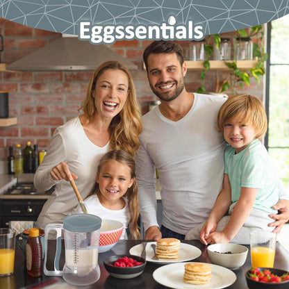 Eggssentials – Pancake Batter Dispenser, Batter dispenser with Squeeze Handle Mess-Free, Cupcakes, Waffles & More – Durable, Easy-Pour Pancake Dispenser Bottle for Smooth Baking