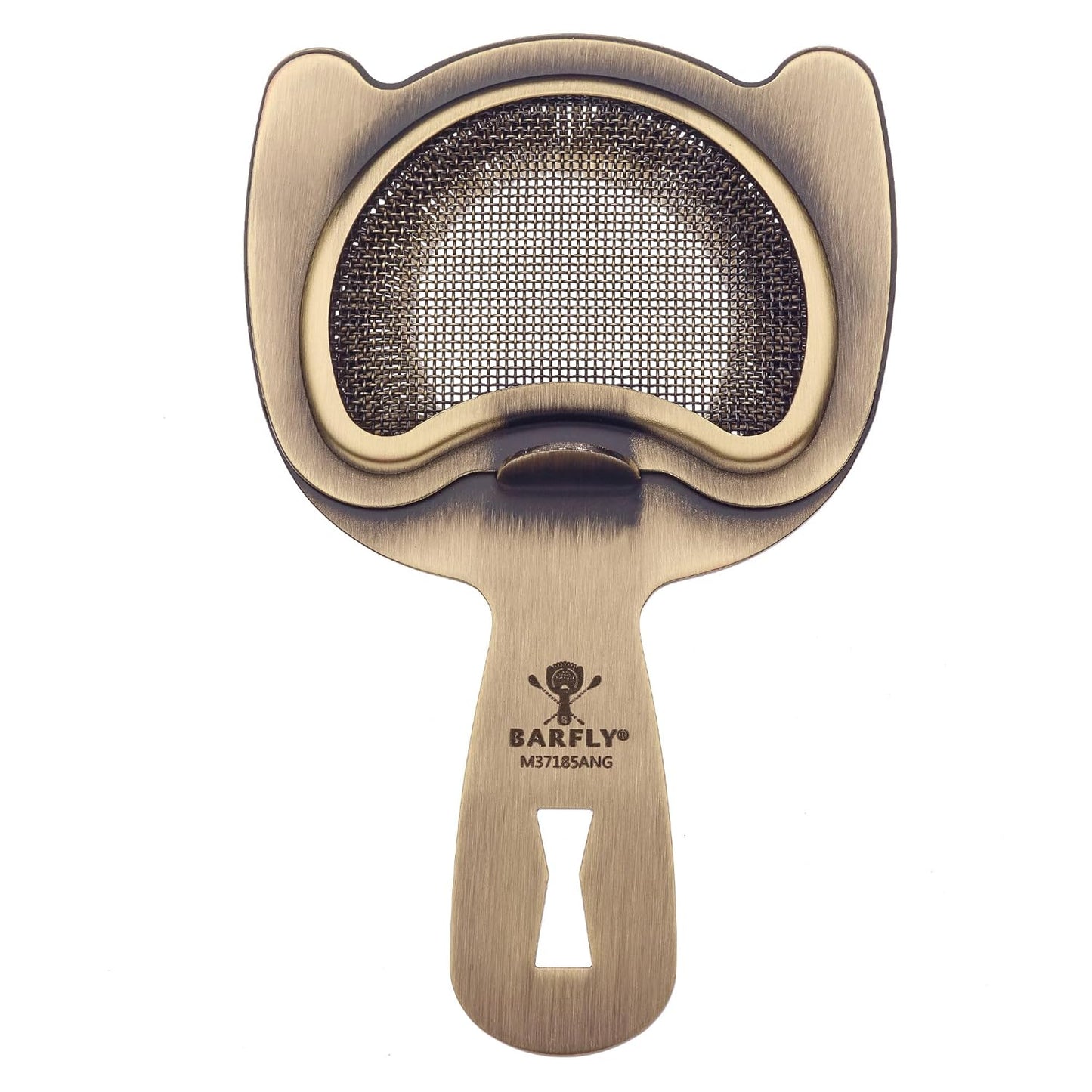 Barfly Fine Mesh Spring Strainer, Black