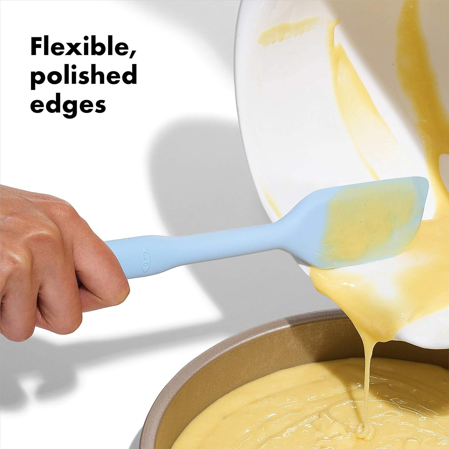 OXO Good Grips 3 Piece Silicone Spatula Set, One Size, Multi, Multicolor