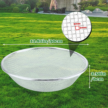 Soil, Sand, and Compost Sifter for Gardening – Sieve for Rocks, Dirt, and Organic Material – Fits 5-Gallon Buckets-1/4 in Aperture