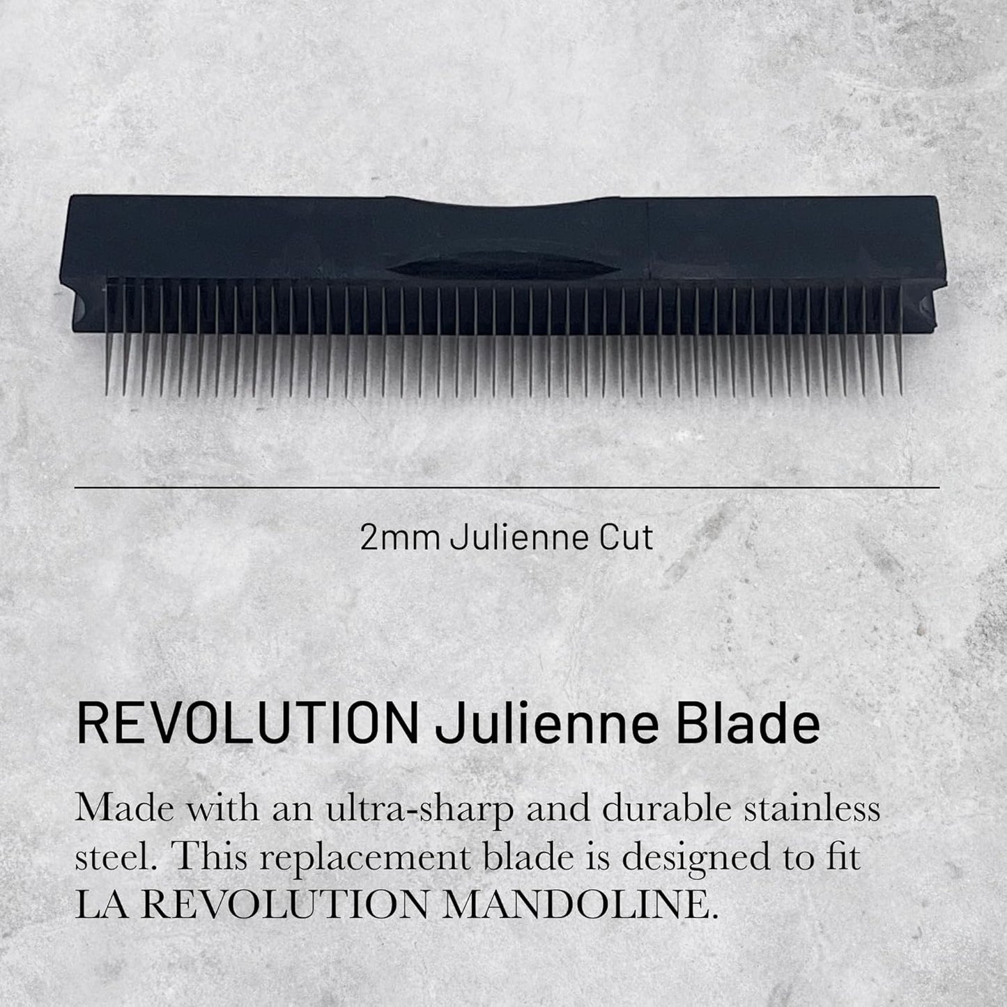 de Buyer REVOLUTION Julienne Blade - 2 mm - Ultra-Sharp Stainless Steel Replacement Blade - Designed for LA MANDOLINE REVOLUTION - Made in France