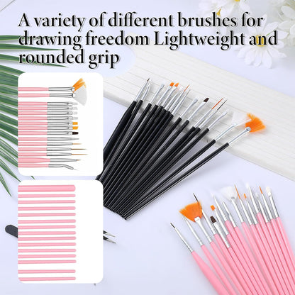 32Pcs Cake Painting Brushes Cake Candy Decorating Brush Tool Fondant Sugar Cookie Painting Brushes Supplies Multiple Function Pastry Brush Elbow and Straight Tweezer Pasta Tweezer for Baking Fondant