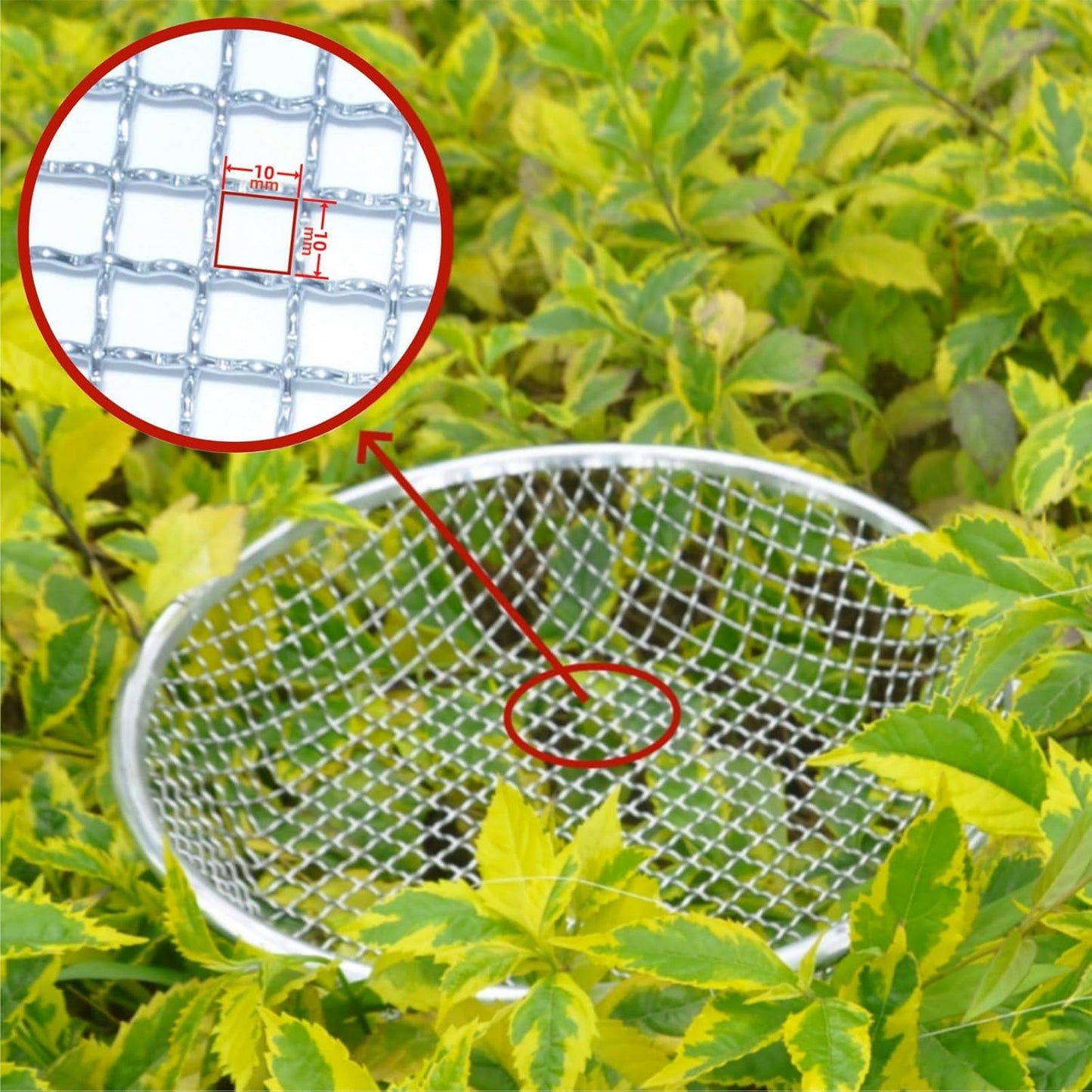 Mesh Gardening Sifter, 6mm Sieve mesh Size， Perfect for 5 Gallon Bucket,for Sand Rocks Dirt Compost (6mm)